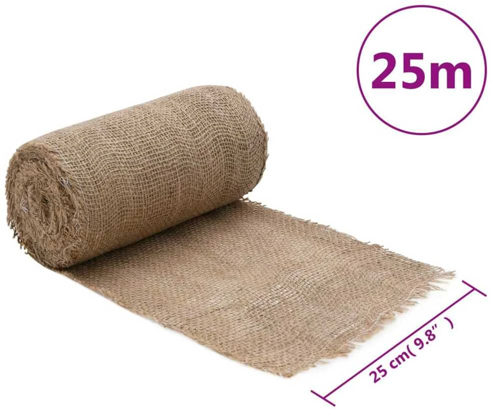 Džiuto ritinys, 0,25x25m, 100% džiutas, 200 g/m²
