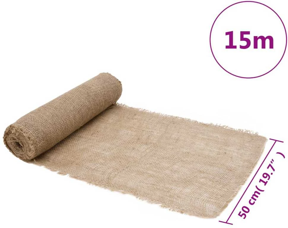 Džiuto ritinys, 0,5x15m, 100% džiutas, 200 g/m²