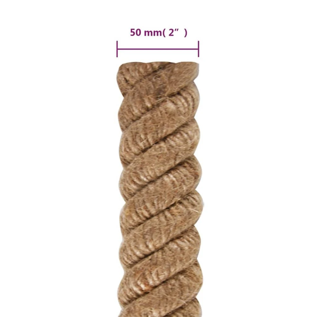 Džiuto virvė, 10 m ilgio, 50 mm storio