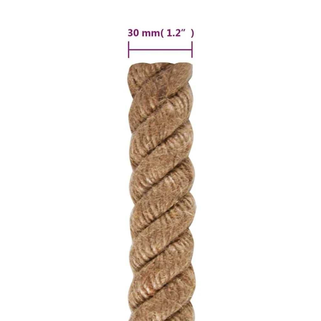 Džiuto virvė, 25 m ilgio, 30 mm storio