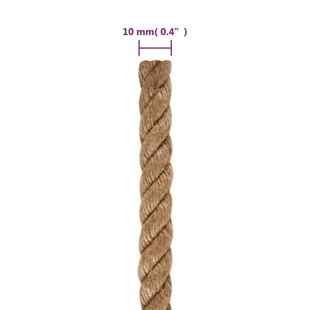 Džiuto virvė, 25m ilgio, 10mm storio