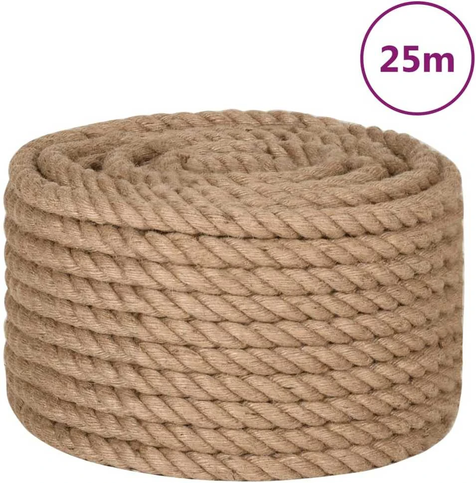 Džiuto virvė, 25m ilgio, 20mm storio