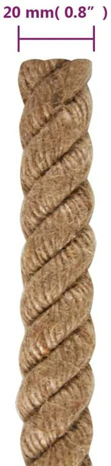 Džiuto virvė, 25m ilgio, 20mm storio