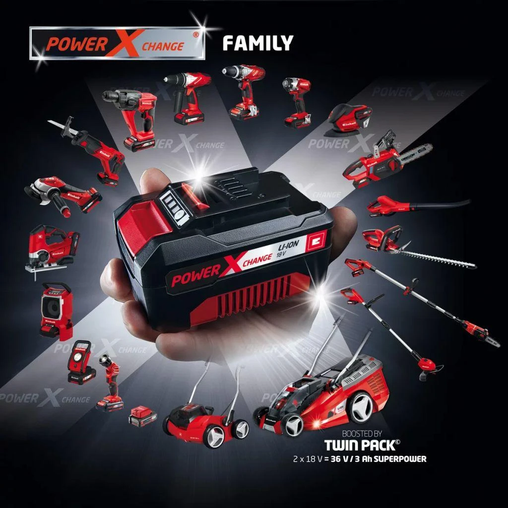 Einhell akumuliatoriaus ir kroviklio rinkinys 18V 4,0 Ah Power X-Change