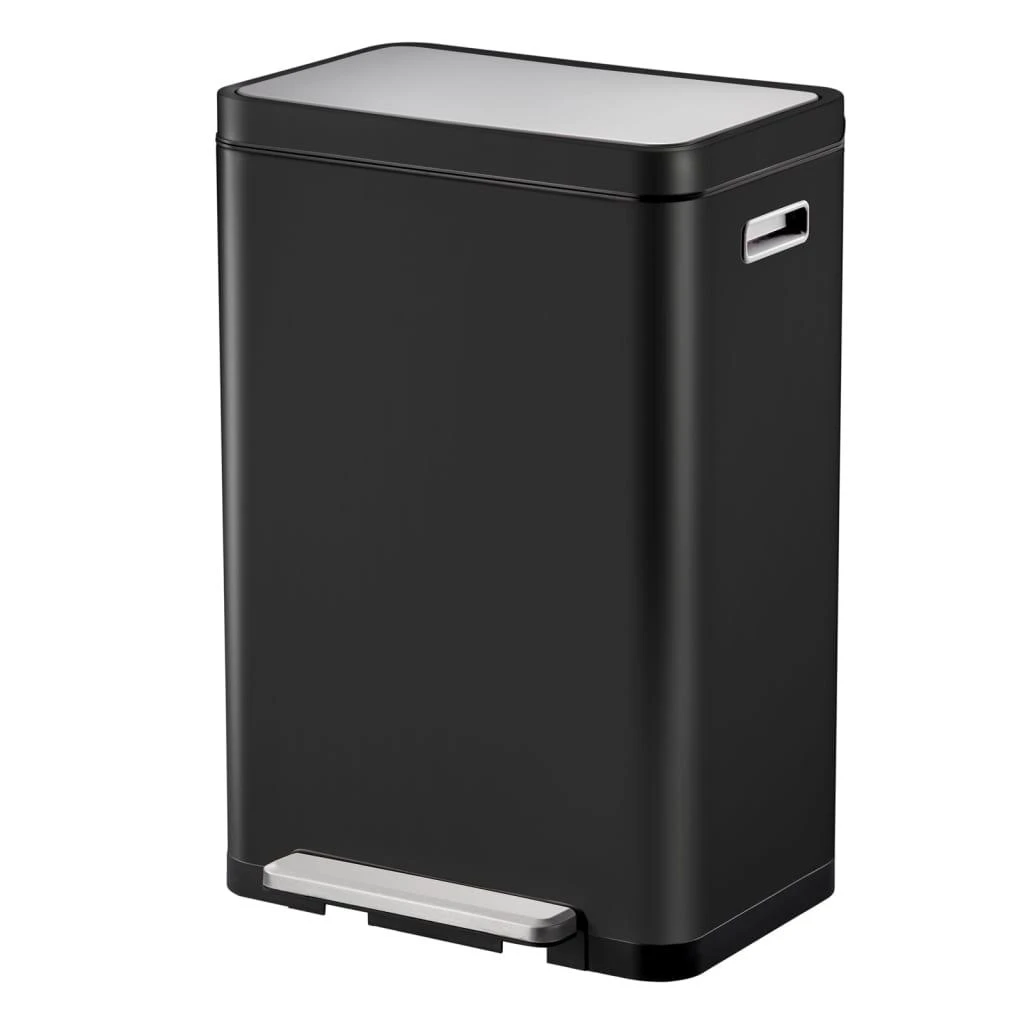 EKO Šiukšliadėžė su pedalu X-Cube, juodos spalvos, 45l