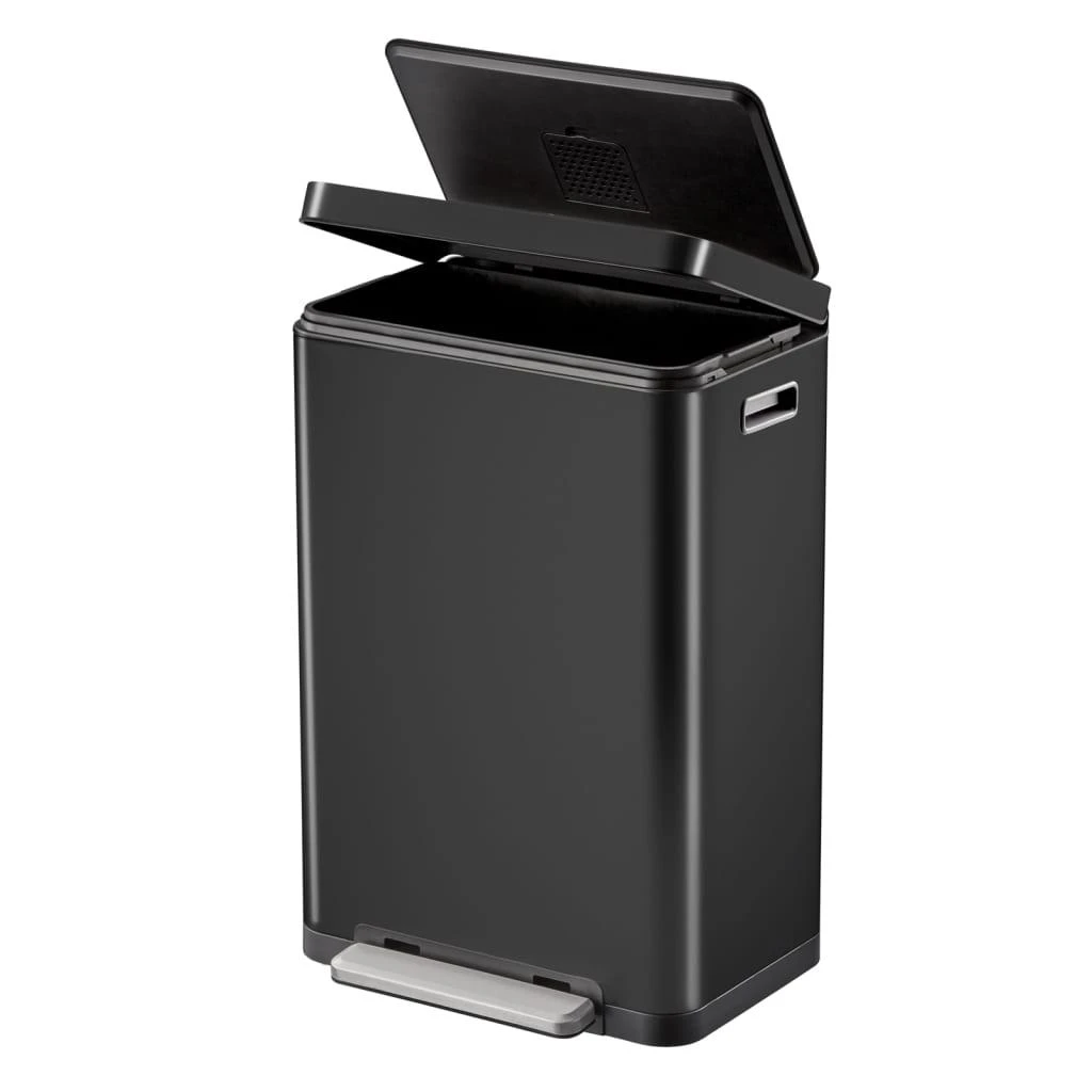 EKO Šiukšliadėžė su pedalu X-Cube, juodos spalvos, 45l