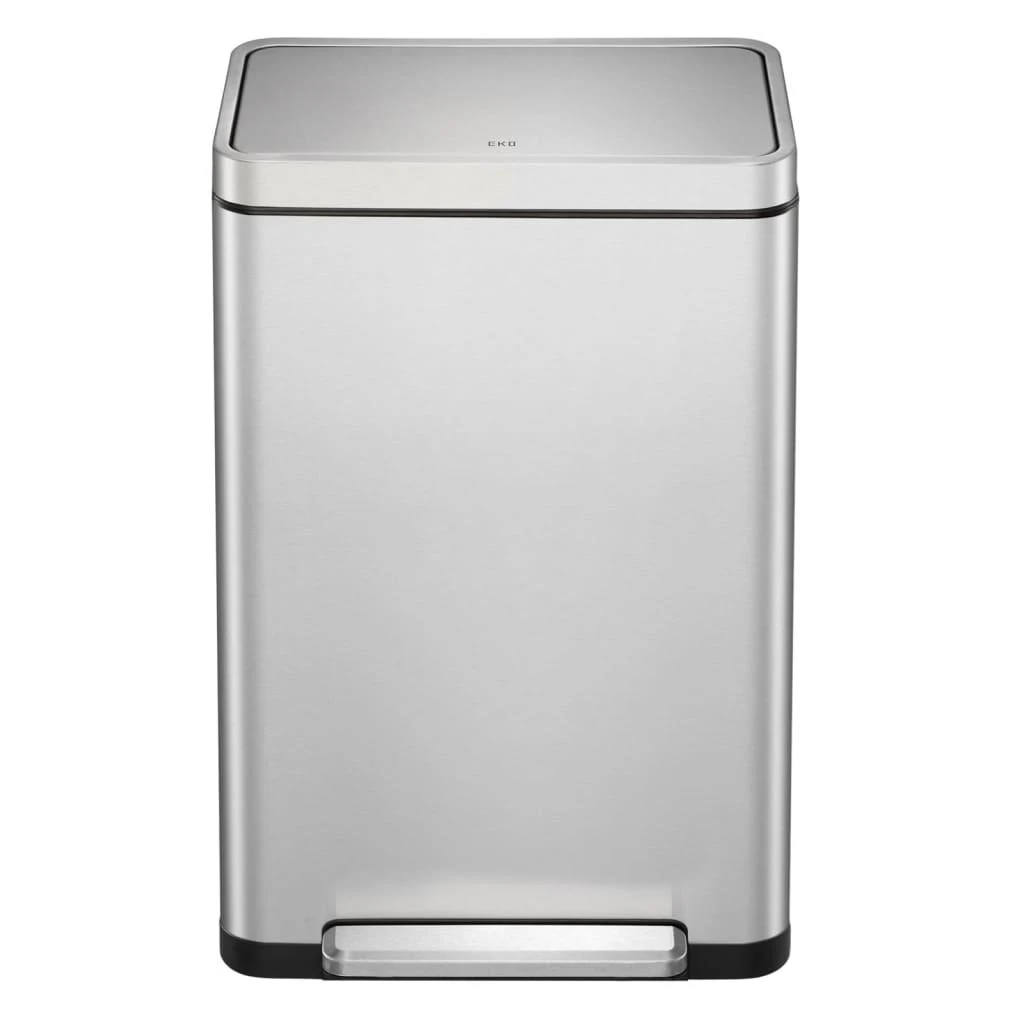 EKO Šiukšliadėžė su pedalu X-Cube, matinės sidabrinės spalvos, 45l