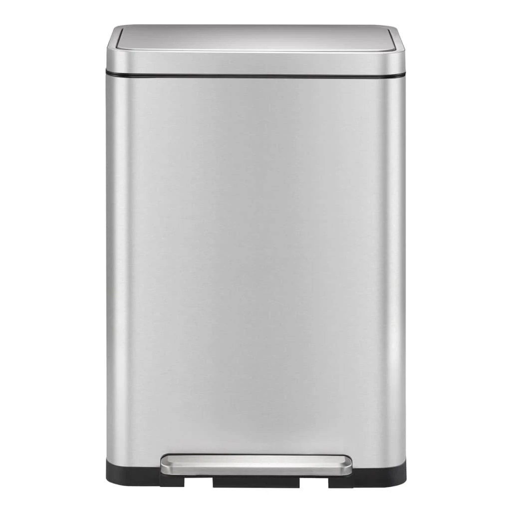EKO Šiukšliadėžė su pedalu X-Cube, matinės sidabrinės spalvos, 45l
