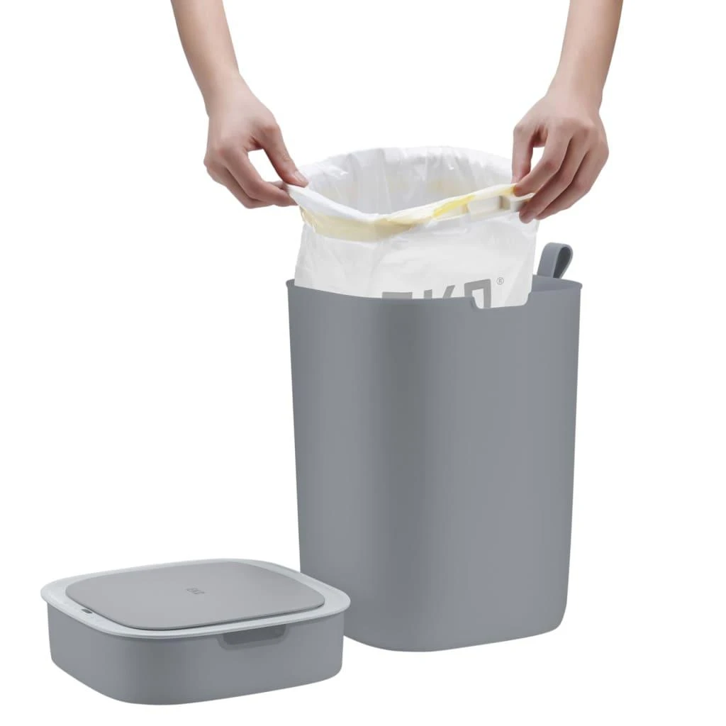 EKO Smart Šiukšliadėžė su jutikliu Morandi, pilkos spalvos, 12l