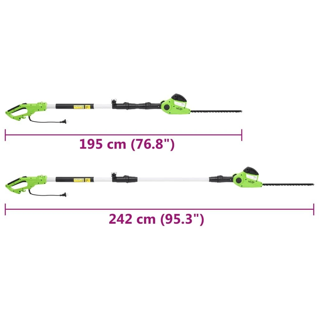 Elektrinės teleskopinės stiebinės gyvatvorių žirklės, 41cm