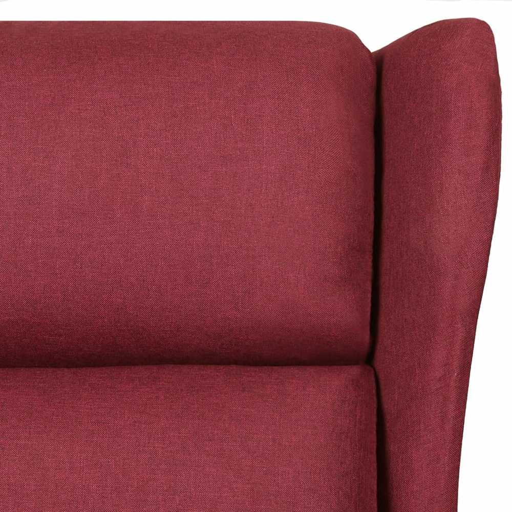 Fotelis Atlošiamas krėslas, tamsiai rudos spalvos, audinys