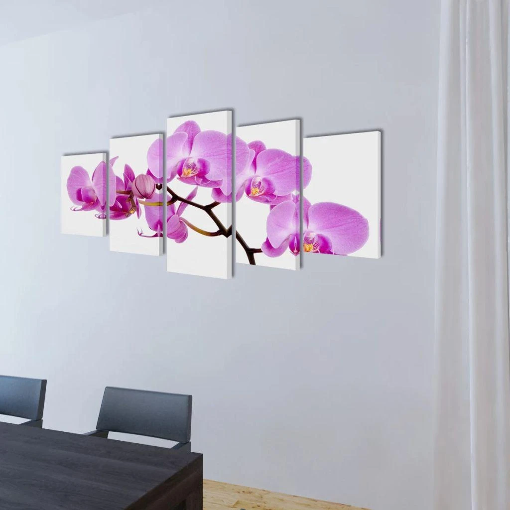 Nuotraukų rėmelis Fotopaveikslas "Orchidėjos" ant Drobės 200 x 100 cm