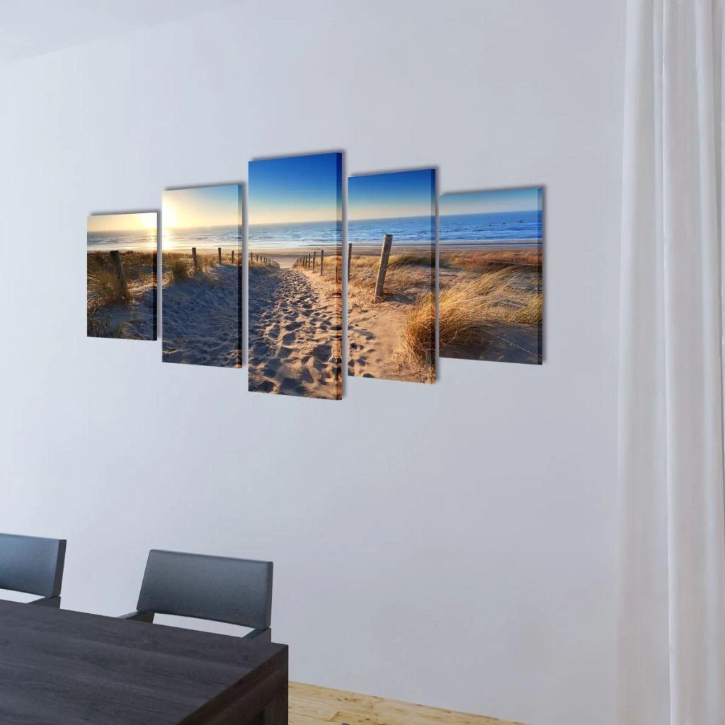 Nuotraukų rėmelis Fotopaveikslas "Paplūdimys" ant Drobės 200 x 100 cm