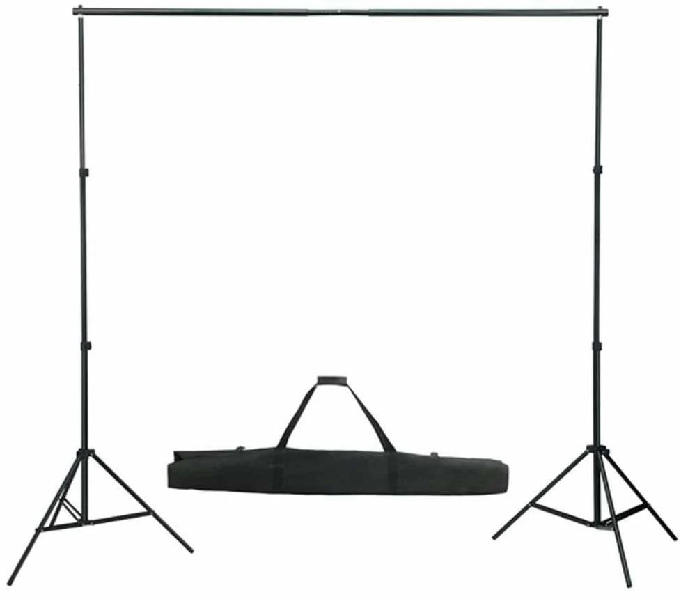 Fotostudijos komplektas su apšvietimo rinkiniu ir fonu