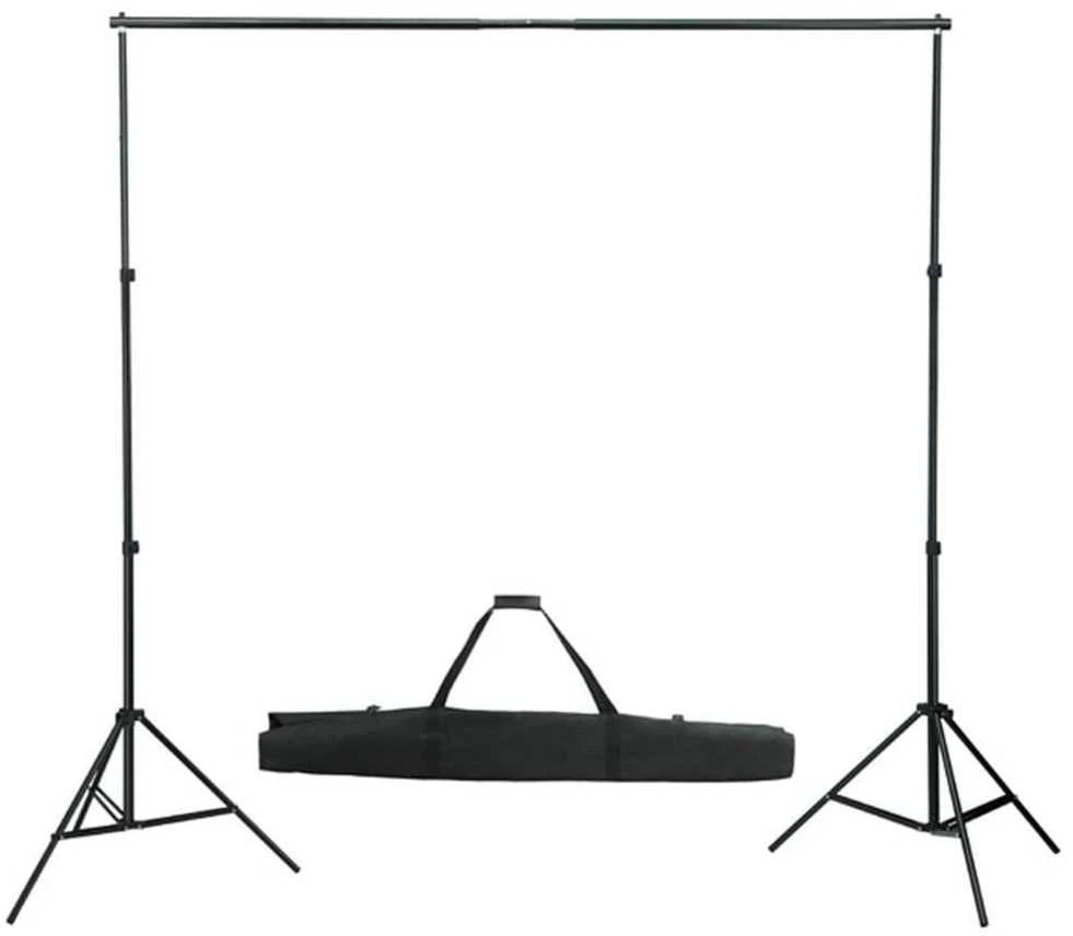 Fotostudijos komplektas su apšvietimo rinkiniu ir fonu