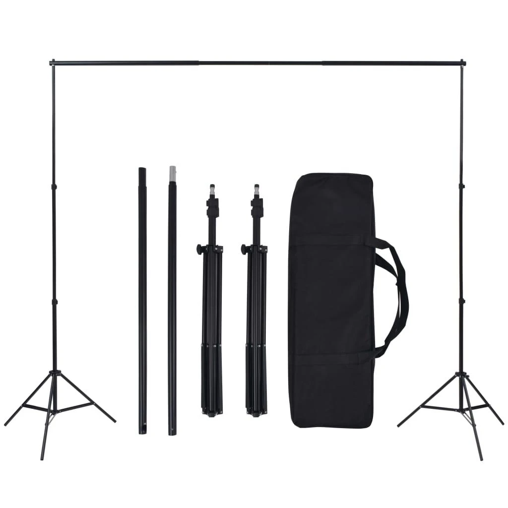Fotostudijos rinkinys su fonų ir apšvietimo rinkiniu