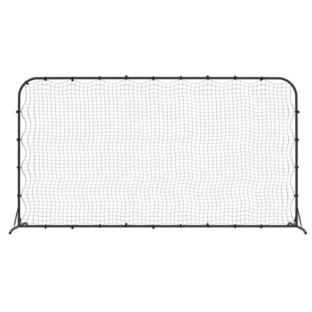 Futbolo kamuolio atšokimo sienelė, juoda, 366x90x183cm, HDPE