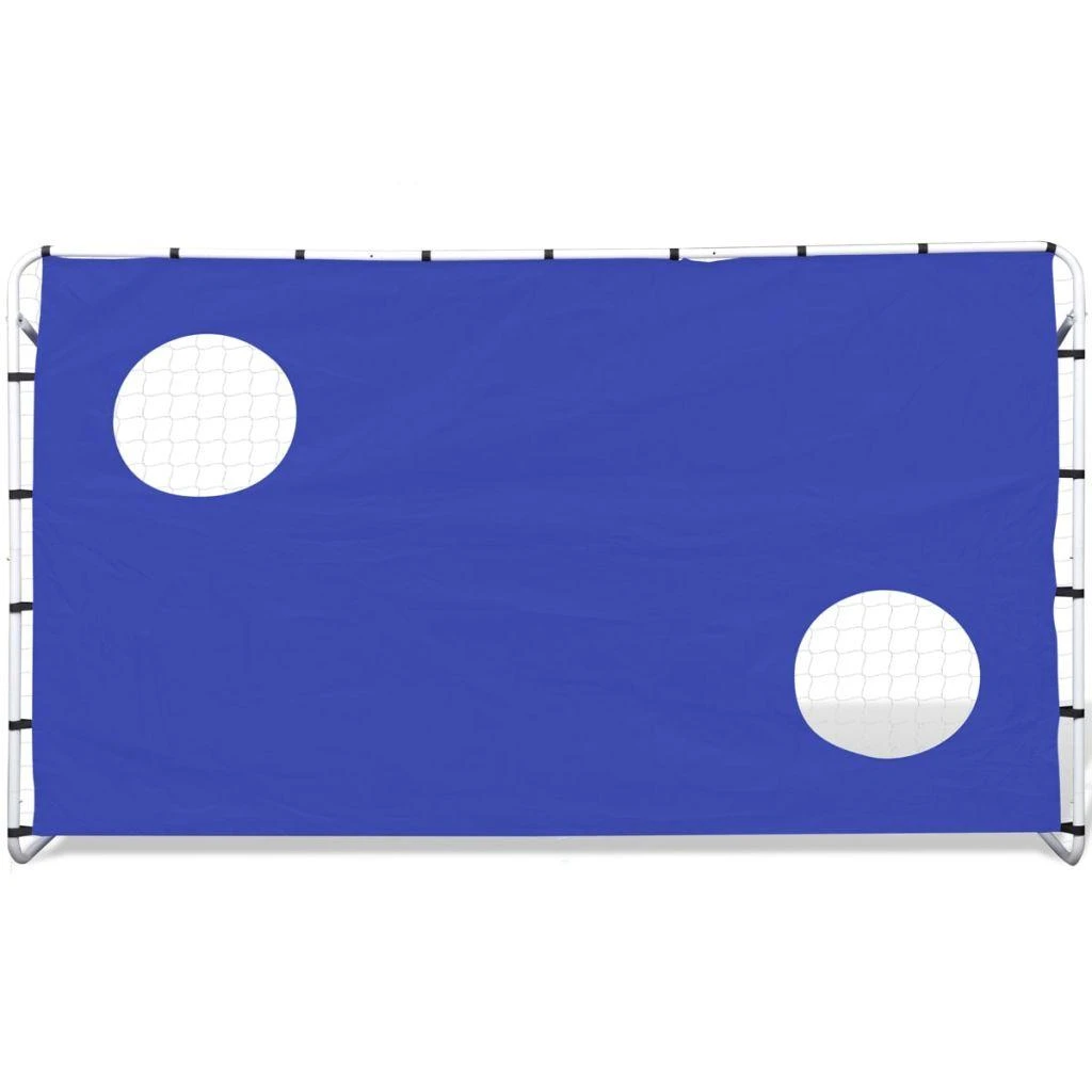 Futbolo vartai su treniruočių sienele, 240x92x150cm, plienas