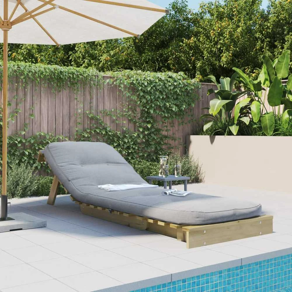 Futono sofa-lova su čiužiniu, 70x206x11cm, impregnuota pušis