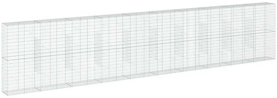 Gabiono krepšys su dangčiu, 1000x50x200cm, galvanizuota geležis