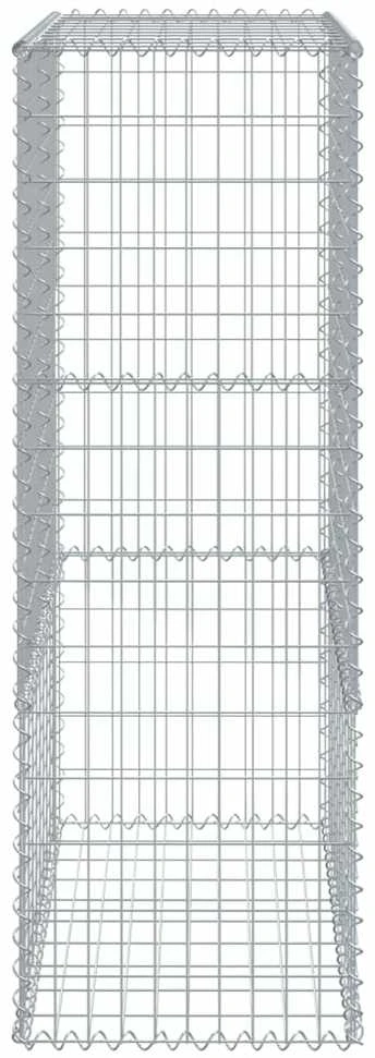 Gabiono krepšys su dangčiu, 100x50x150cm, galvanizuota geležis