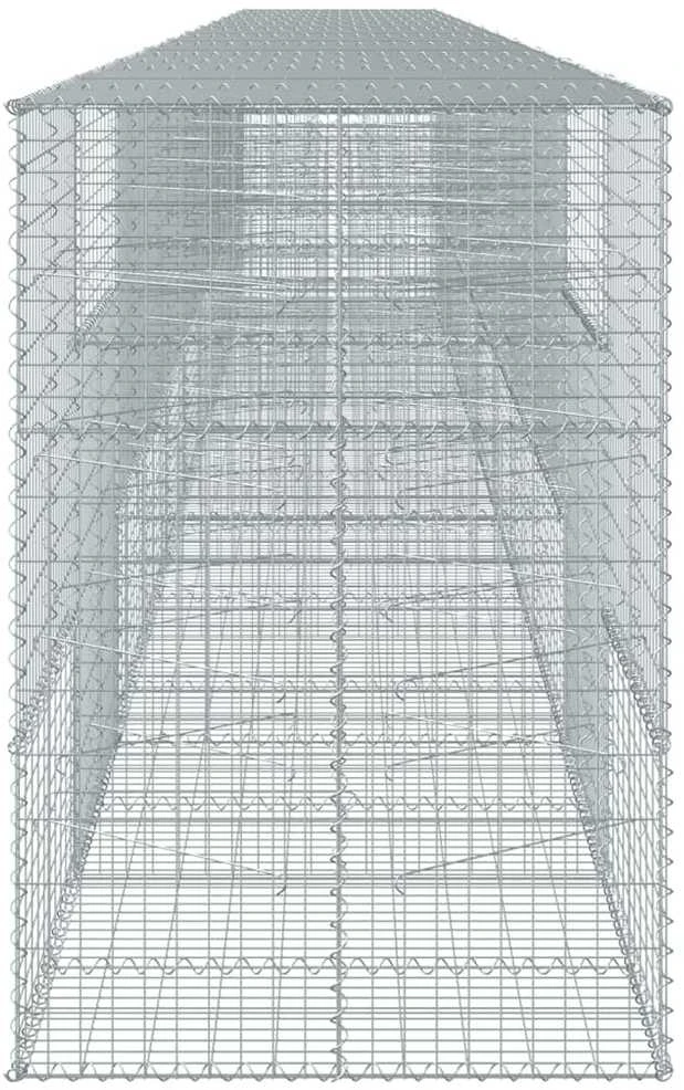 Gabiono krepšys su dangčiu, 1100x100x150cm, geležis