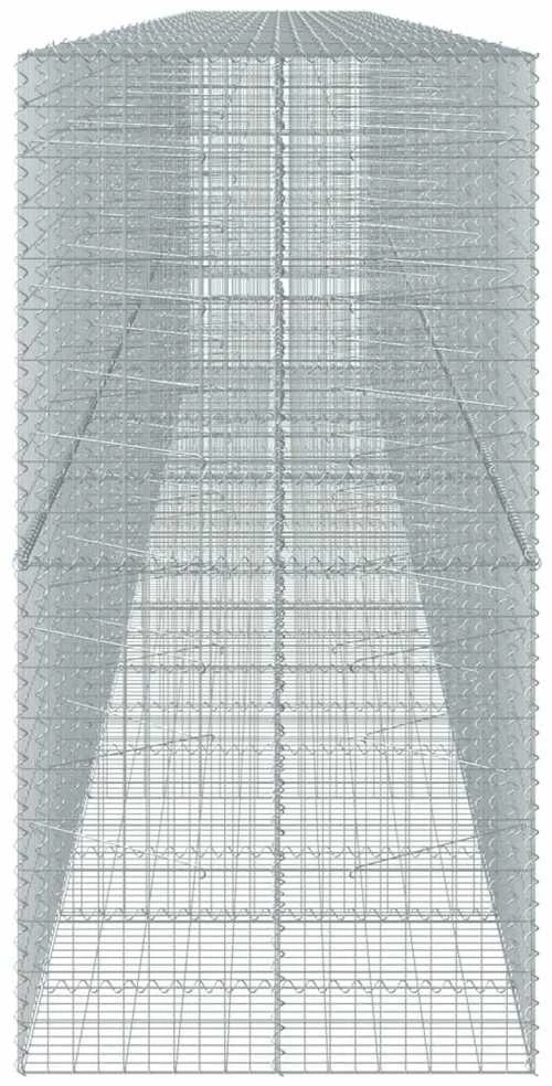Gabiono krepšys su dangčiu, 1100x100x200cm, geležis