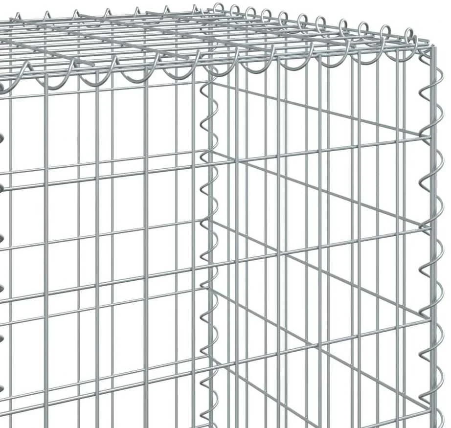 Gabiono krepšys su dangčiu, 1200x50x150cm, galvanizuota geležis