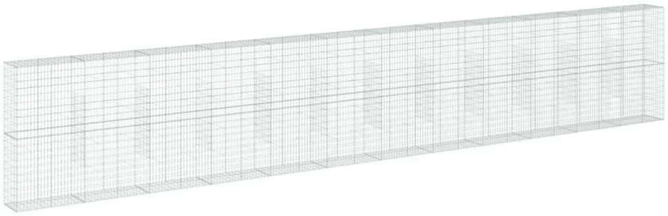 Gabiono krepšys su dangčiu, 1200x50x200cm, galvanizuota geležis