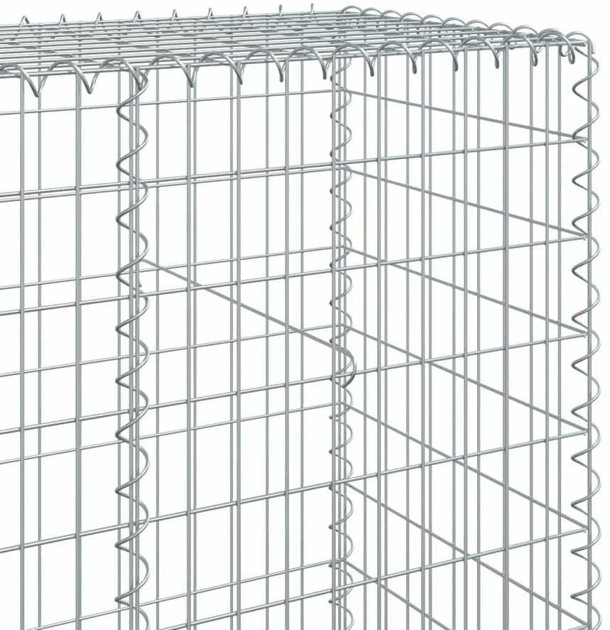 Gabiono krepšys su dangčiu, 1200x50x200cm, galvanizuota geležis