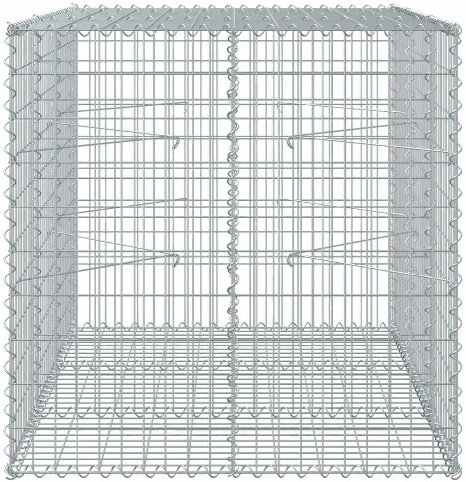 Gabiono krepšys su dangčiu, 150x100x100cm, galvanizuota geležis