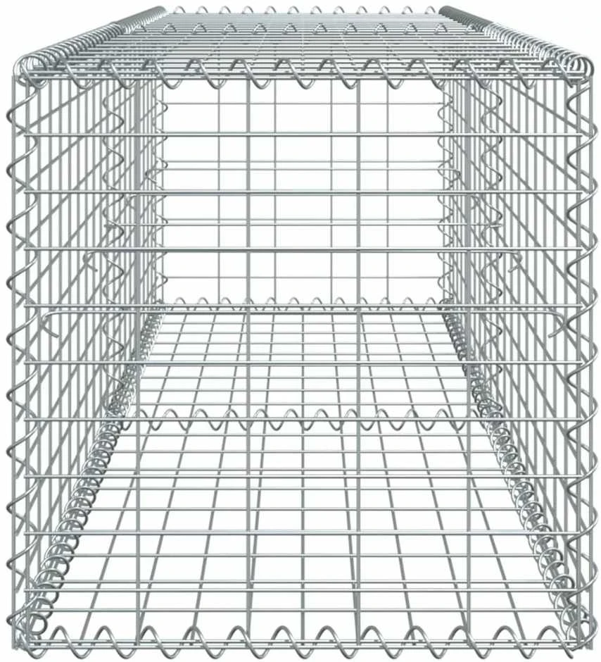 Gabiono krepšys su dangčiu, 200x50x50cm, galvanizuota geležis