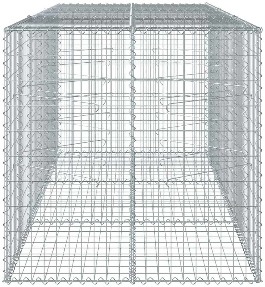 Gabiono krepšys su dangčiu, 300x100x100cm, galvanizuota geležis