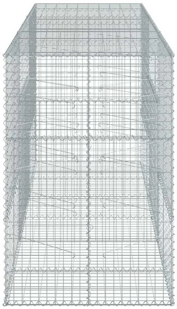 Gabiono krepšys su dangčiu, 300x100x150cm, galvanizuota geležis