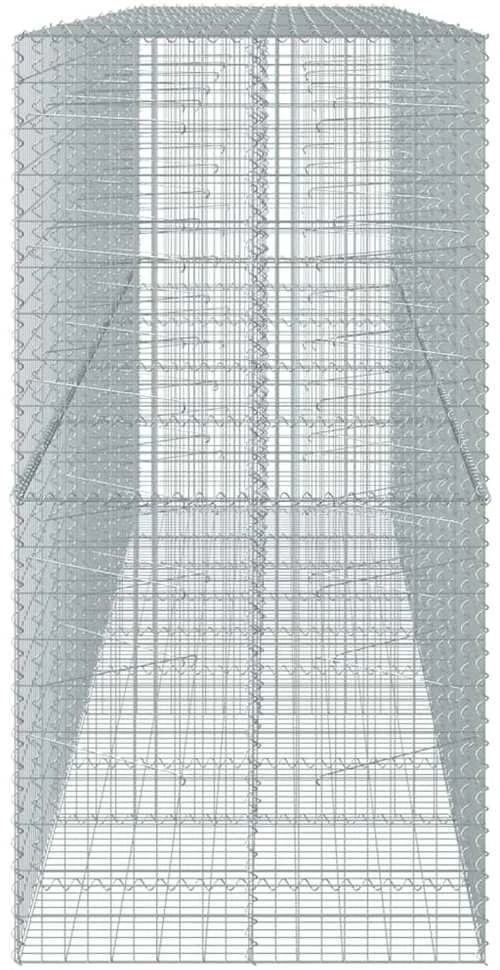 Gabiono krepšys su dangčiu, 500x100x200cm, galvanizuota geležis