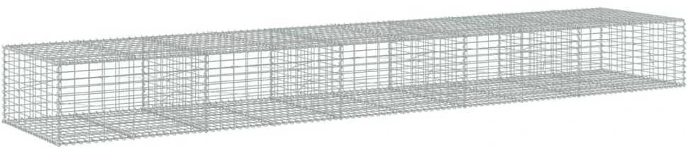 Gabiono krepšys su dangčiu, 500x100x50cm, galvanizuota geležis