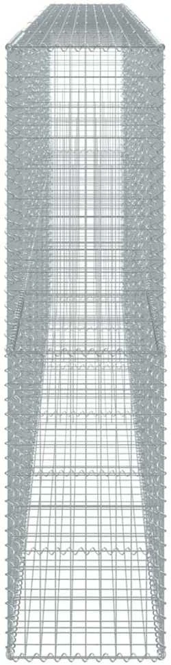 Gabiono krepšys su dangčiu, 600x50x200cm, galvanizuota geležis