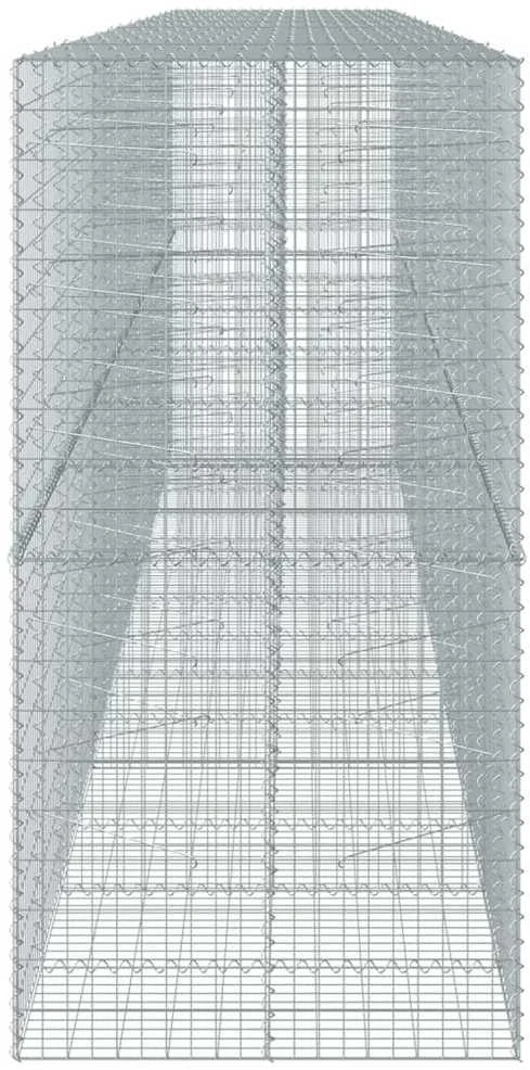 Gabiono krepšys su dangčiu, 700x100x200cm, galvanizuota geležis
