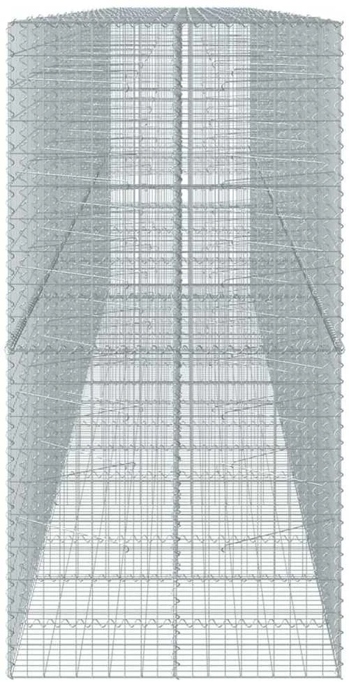 Gabiono krepšys su dangčiu, 800x100x200cm, galvanizuota geležis