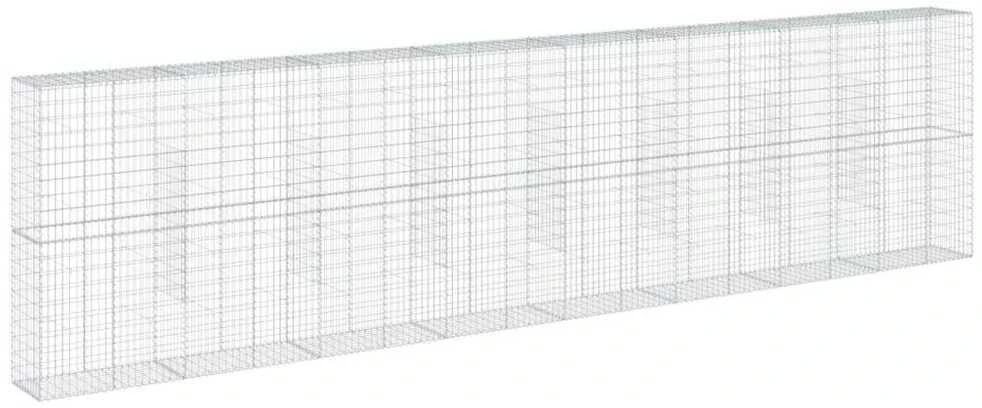 Gabiono krepšys su dangčiu, 800x50x200cm, galvanizuota geležis