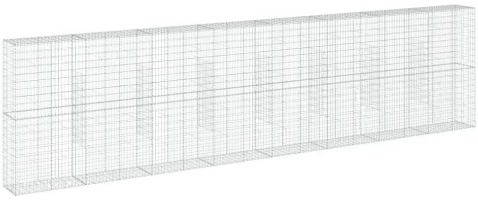 Gabiono krepšys su dangčiu, 800x50x200cm, galvanizuota geležis