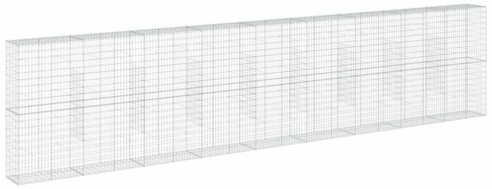 Gabiono krepšys su dangčiu, 900x50x200cm, galvanizuota geležis
