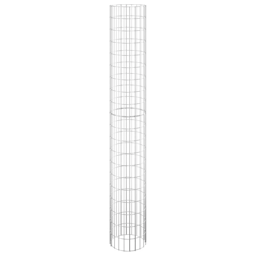 Gabiono stulpas, 30x200cm, galvanizuotas plienas, apskritas