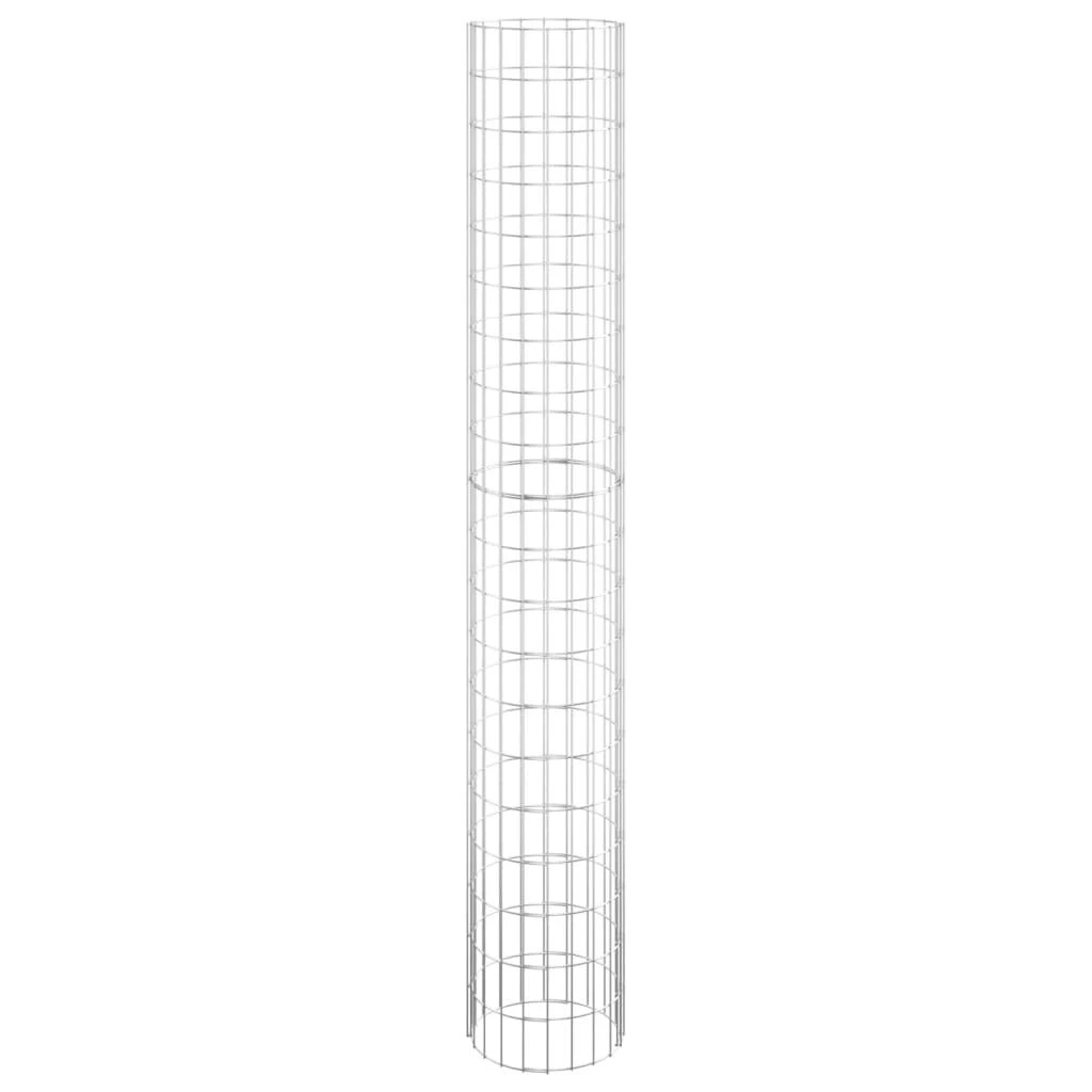 Gabiono stulpas, 30x200cm, galvanizuotas plienas, apskritas