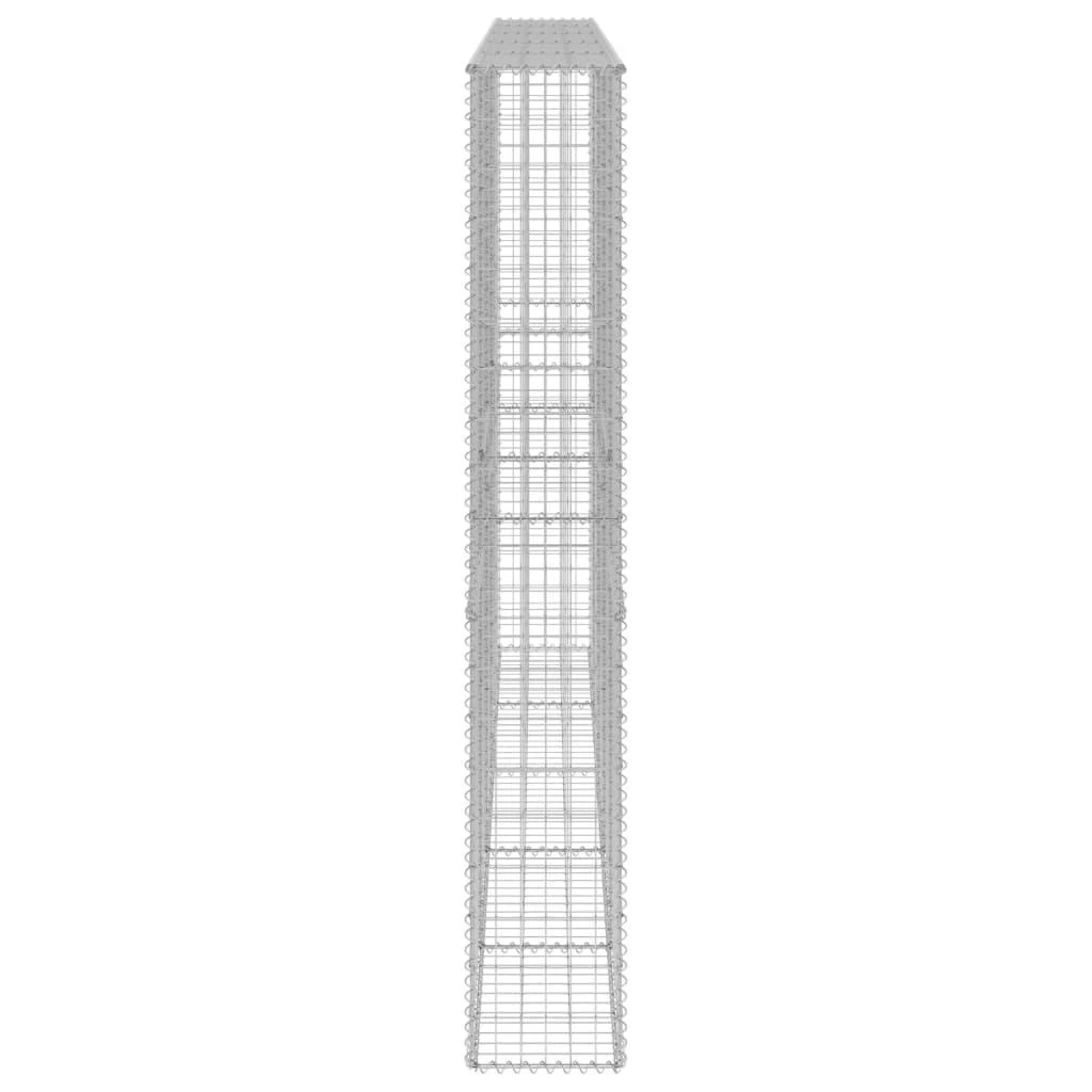 Gabiono siena su dangčiais, 300x30x200cm, galvanizuotas plienas