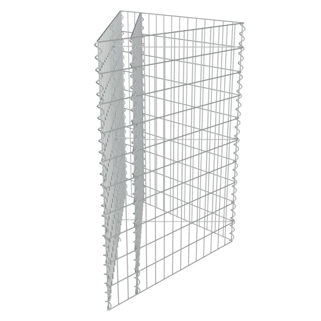 Gabiono vazonas, galvanizuotas plienas, 75x75x100cm, aukštas