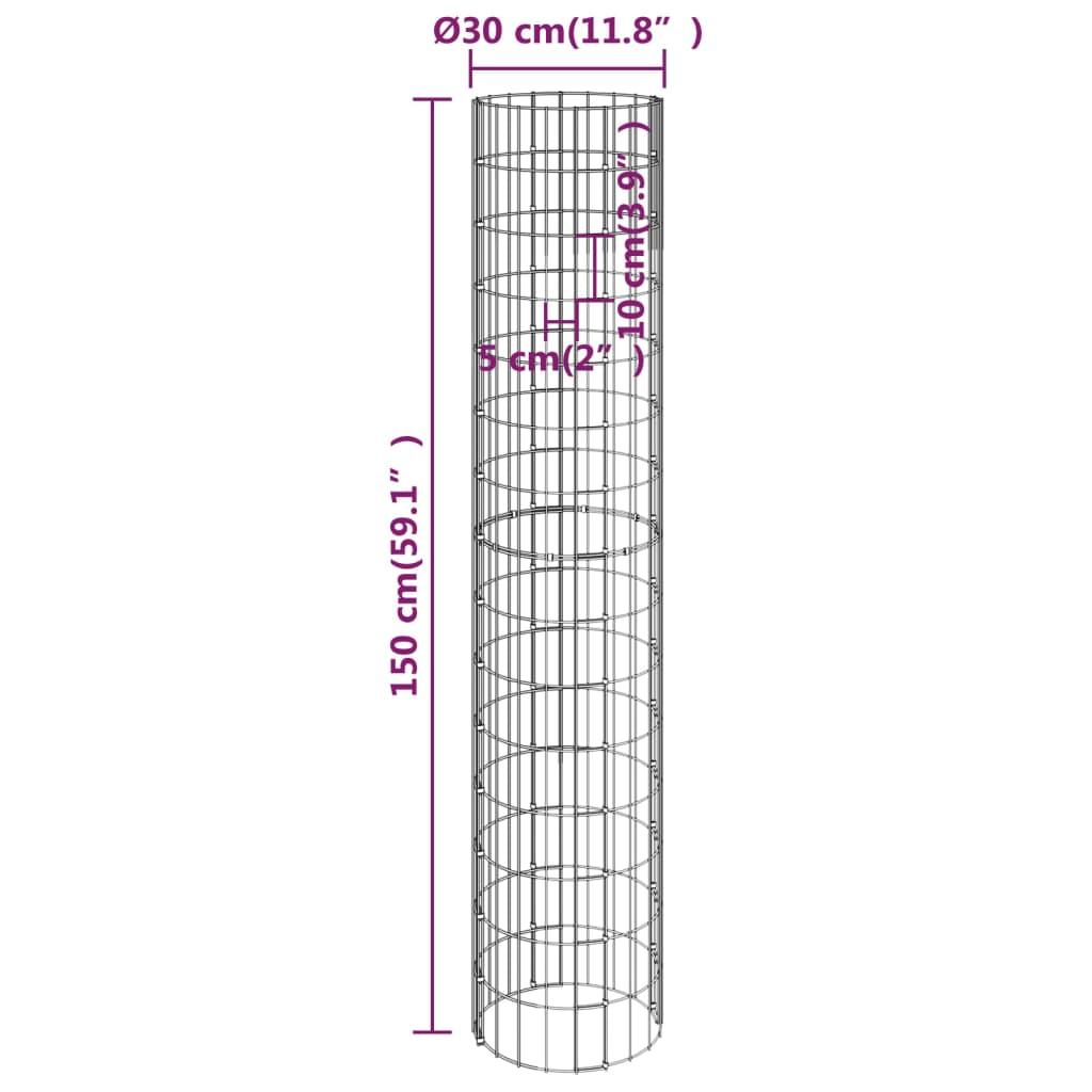 Gabionų loveliai, 3vnt., 30x150cm, galvanizuotas plienas