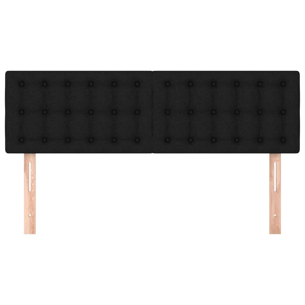 Galvūgaliai, 2vnt., juodos spalvos, 72x5x78/88cm, audinys