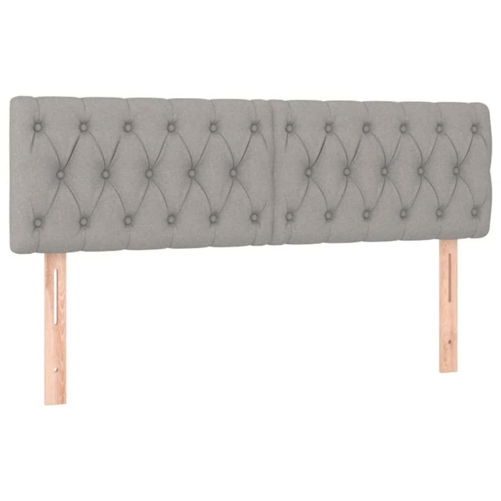 Galvūgaliai, 2vnt., šviesiai pilki, 80x7x78/88cm, audinys