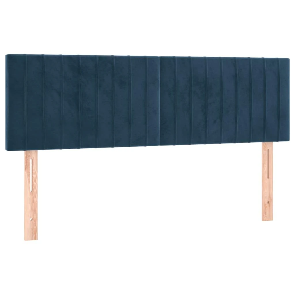 Galvūgaliai, 2vnt., tamsiai mėlyni, 72x5x78/88cm, aksomas